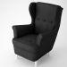 Fotel USZAK - kolor czarny (Inari 100) - sklep e-meblostyl.pl